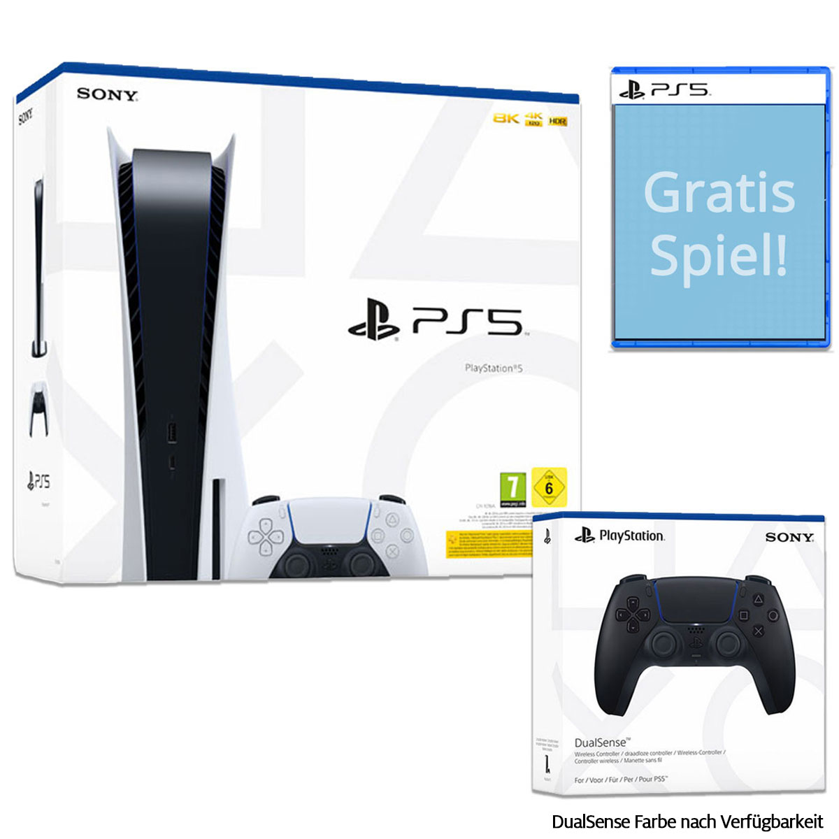 Sony Playstation 5 Konsole + DualSense + PS5 Spiel